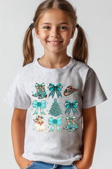 US3001Y-E3180Z Western Christmas Kids Graphic Tee $11