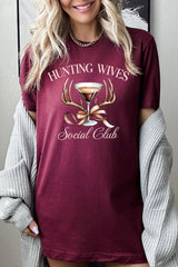 US3001-E3191 Hunting Wives Social Club Graphic Tee $12.5