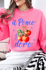 UL180-E3070 Il Pomodoro Tomato Art Graphic Sweatshirt $20