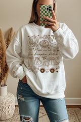 UL180-E3163 Pumpkin Patch Doodle Graphic Sweatshirt $20
