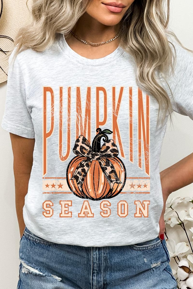 US3001-E3145 Pumpkin Season Graphic Tee $12.5