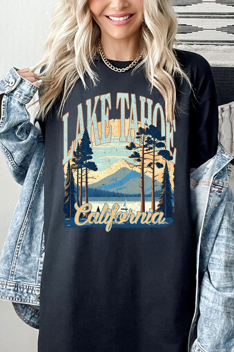5000P-E3059 Lake Tahoe Graphic Plus Heavy Cotton Tee $12.75