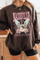 UL180P-E3157 Nashville Rose Graphic Plus Sweatshirt $25