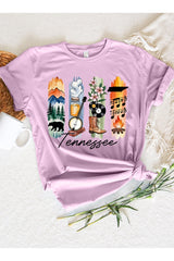 US3001-E3061TN Tennessee State Brushstroke Graphic Tee $12.5
