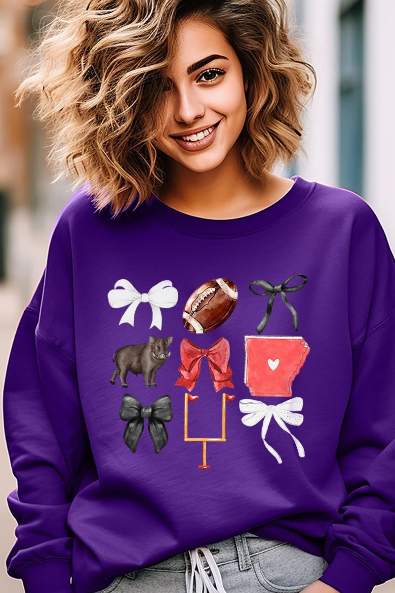 UL180-E3077 Arkansas Football Graphic Sweatshirt $20