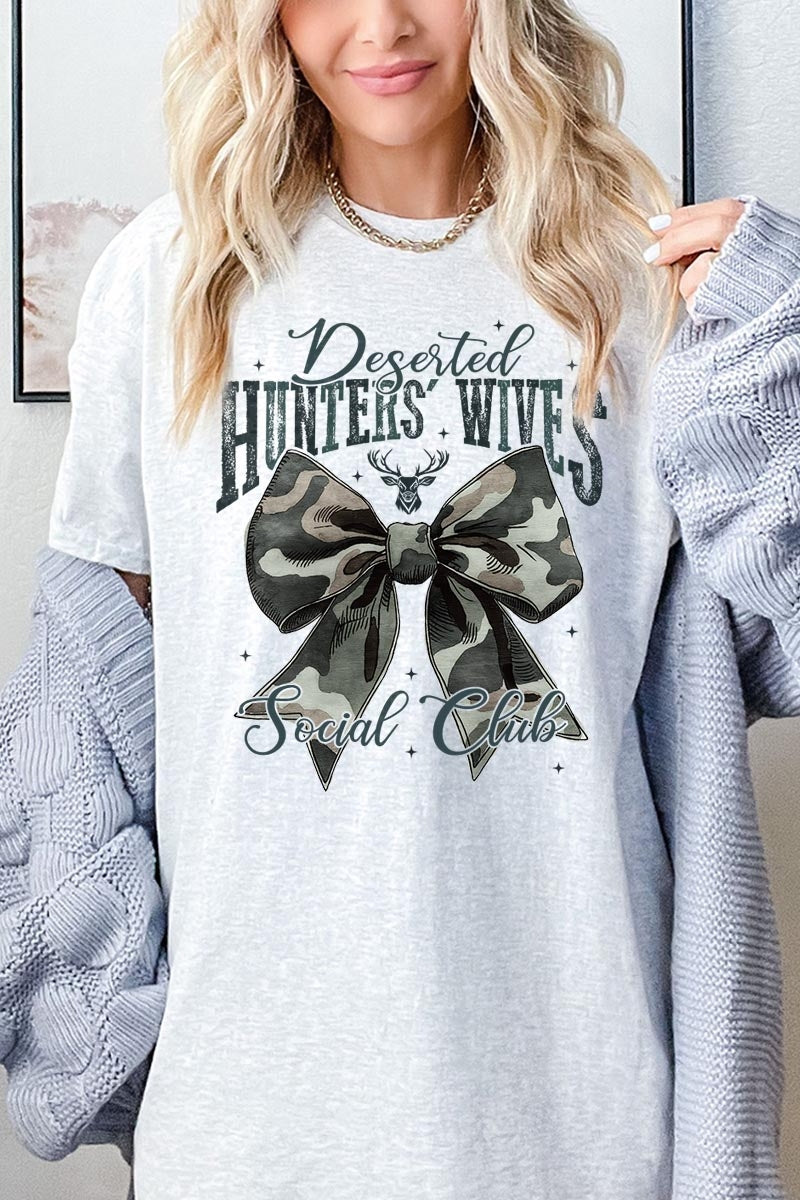 5000P-E3193 Huntersu2019 Wives Social Club Graphic Plus Heavy Cotton Tee $12.75