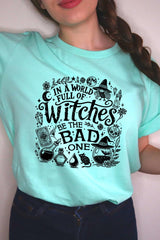 US3001P-E3139 In a World of Witches Graphic Plus Tee $16