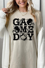 5000P-E3073 Distressed Game Day Graphic Plus Heavy Cotton Tee $12.75
