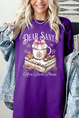 5000-E3205 Dear Santa Books Graphic Heavy Cotton Tee $9