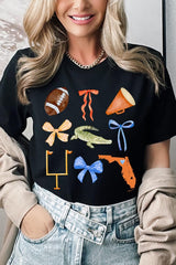 US3001-E3078 Florida Football Graphic Tee $12.5