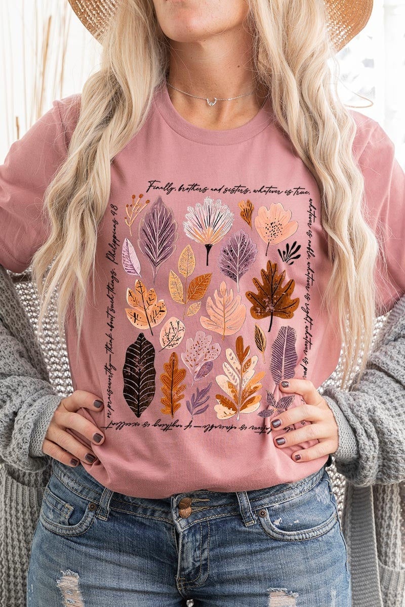 US3001-E3147 Christian Fall Graphic Tee $12.5