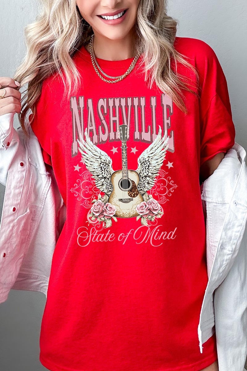5000P-E3157 Nashville Rose Graphic Plus Heavy Cotton Tee $12.75