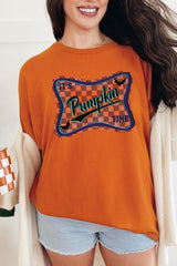 5000-E3144 Itu2019s pumpkin time Graphic Heavy Cotton Tee $9