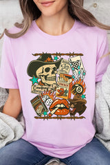 US3001P-E3096 Vintage Western Collage Graphic Plus Tee $16
