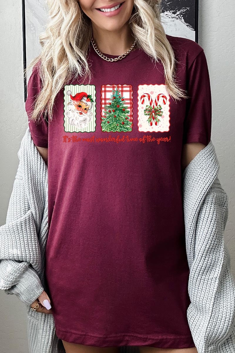 US3001P-E3201 Most Wonderful Time Graphic Plus Tee $16