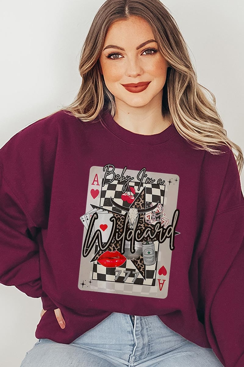 UL180P-E3099 Retro Wildcard Graphic Plus Sweatshirt $25