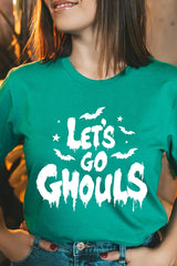 US3001-E3159 Letu2019s Go Ghouls Graphic Tee $12.5
