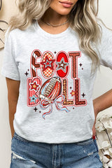 US3001-E3053 Brushstroke Football Graphic Tee $12.5