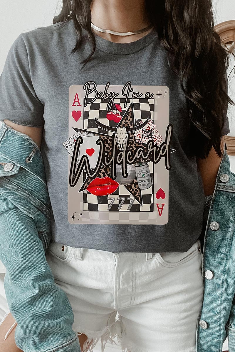 US3001-E3099 Retro Wildcard Graphic Tee $12.5