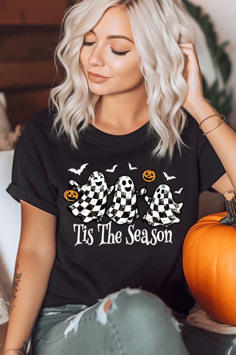 US3001P-E3124 Retro Ghosts Graphic Plus Tee $16
