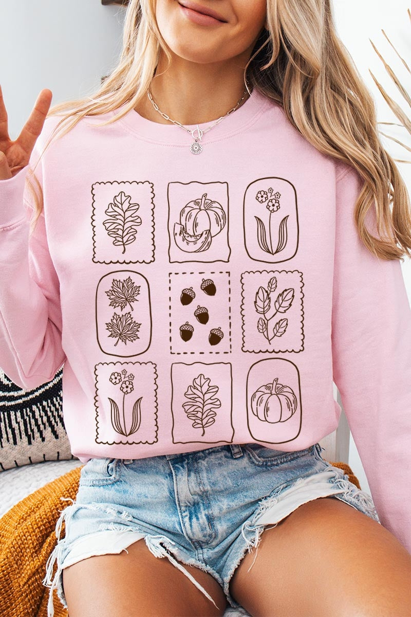 UL180P-E3101 Autumn Graphic Plus Sweatshirt $25