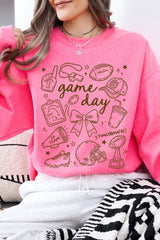 UL180-E3081 Football Doodles Graphic Sweatshirt $20
