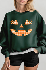 UL180-E3148 Cute Pumpkin Halloween Graphic Sweatshirt $20