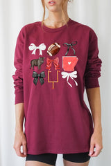 UL240P-E3077 Arkansas Football Graphic Plus Long Sleeve Tee $17