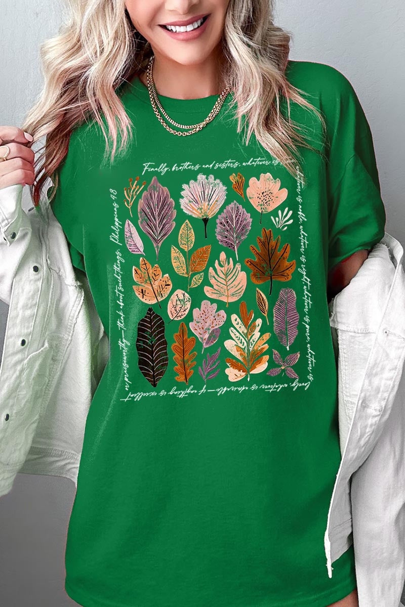 5000P-E3147 Christian Fall Graphic Plus Heavy Cotton Tee $12.75