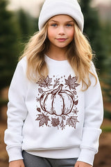 UL180B-E3162Z Fall Pumpkin Kids Graphic Sweatshirt $20