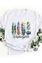 US3001P-E3061WA Washington State Brushstroke Graphic Plus Tee $16