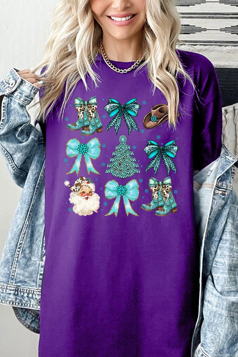 5000P-E3180 Western Christmas Graphic Plus Heavy Cotton Tee $12.75