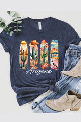 US3001P-E3061AZ Arizona State Brushstroke Graphic Plus Tee $16