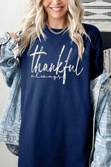 5000P-E3170 Thankful Graphic Plus Heavy Cotton Tee $12.75