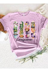 US3001-E3061LA Louisiana State Brushstroke Graphic Tee $12.5