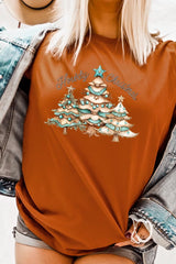 US3001-E3185 Howdy Christmas Graphic Tee $12.5