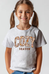 US3001Y-E3082Z Cozy Season Kids Graphic Tee $11