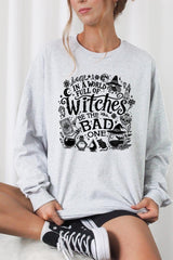 UL240P-E3139 In a World of Witches Graphic Plus Long Sleeve Tee $17