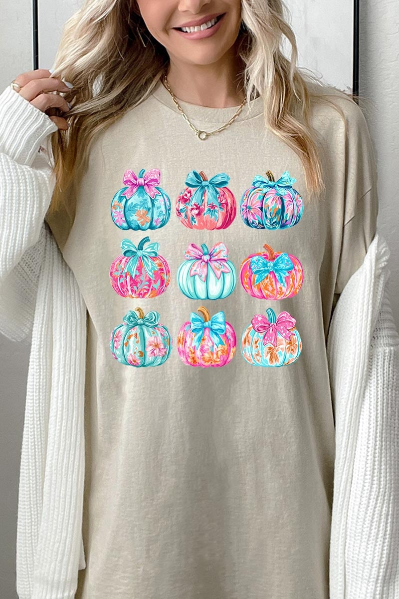 5000P-E3137 Coquette Pumpkin Graphic Plus Heavy Cotton Tee $12.75