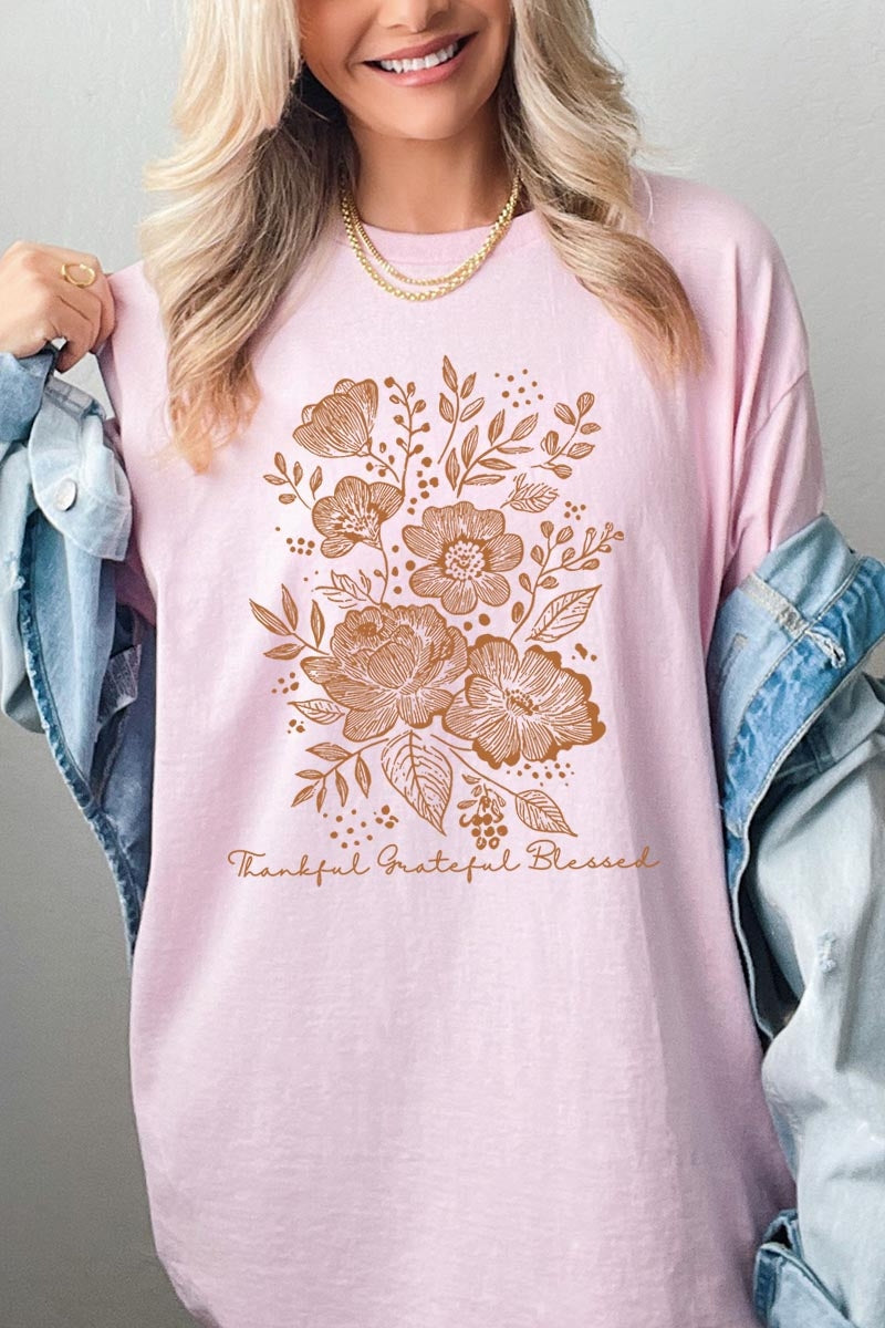 5000-E3155 Neutral Thanksgiving Graphic Heavy Cotton Tee $9