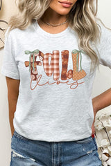 US3001-E3071 Fall Vibes Rustic Script Graphic Tee $12.5
