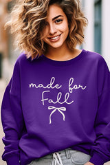 UL180P-E3151 Made For Fall Graphic Plus Sweatshirt $25