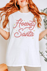 5000-E3199 Howdy Santa Graphic Heavy Cotton Tee $9