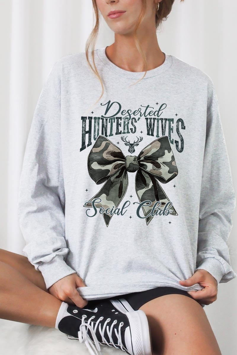 UL240P-E3193 Huntersu2019 Wives Social Club Graphic Plus Long Sleeve Tee $17