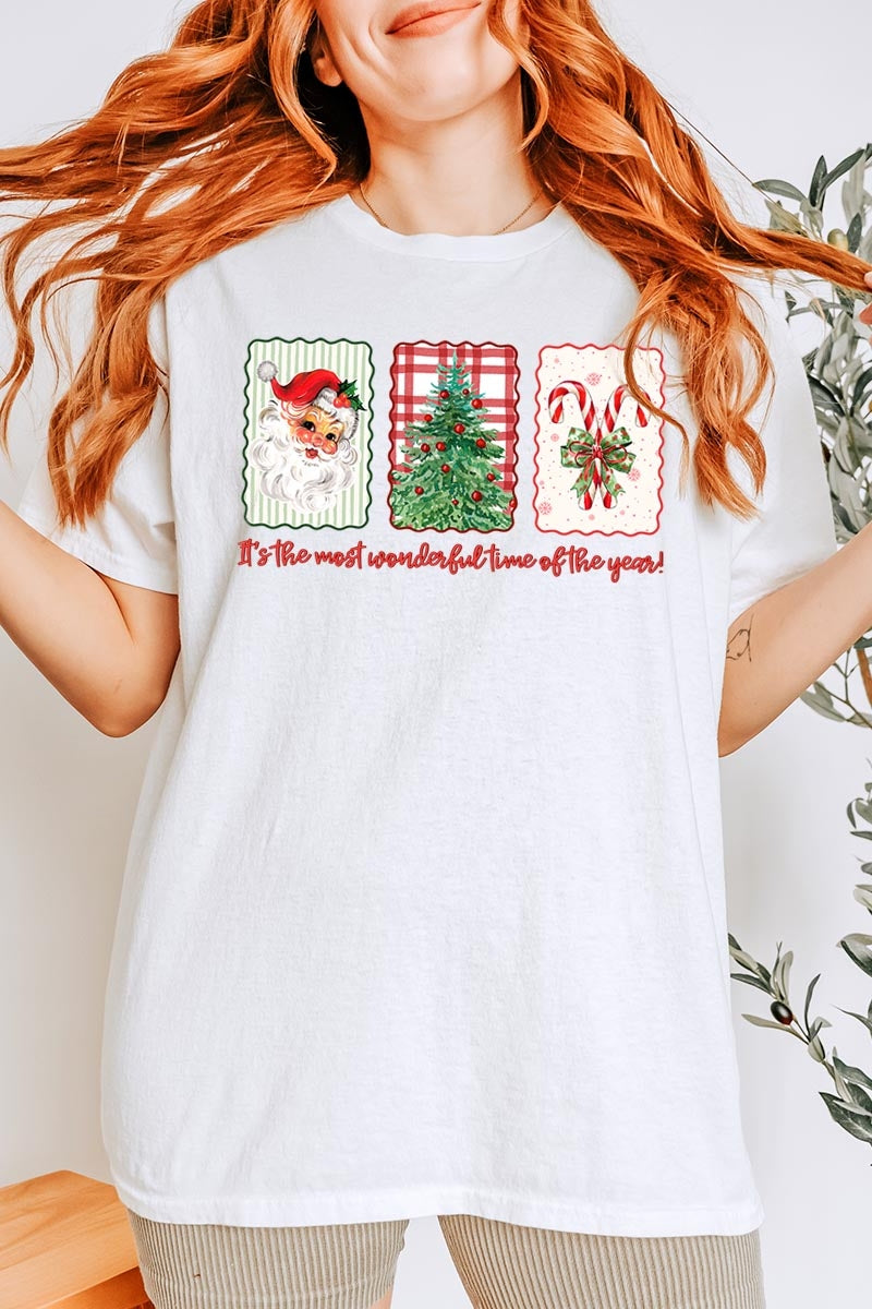 5000P-E3201 Most Wonderful Time Graphic Plus Heavy Cotton Tee $12.75