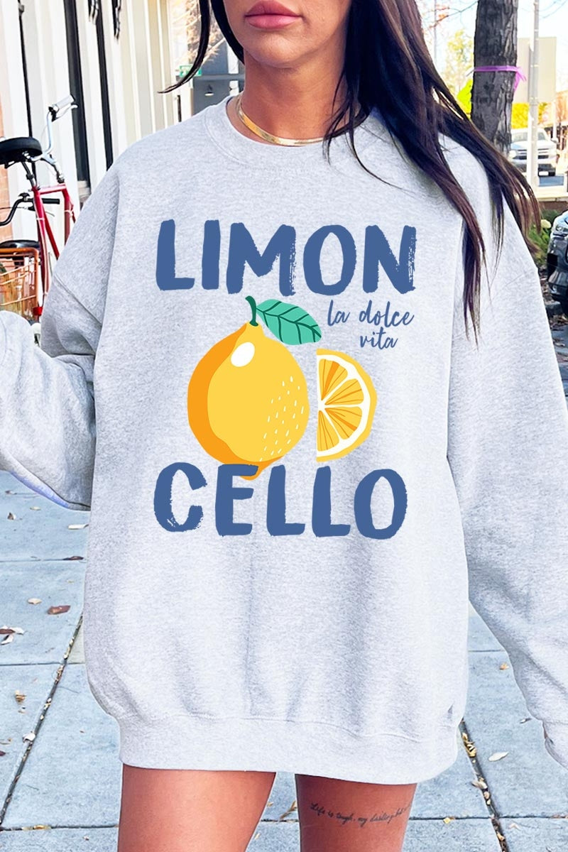 UL180-E3056 Limoncello Graphic Sweatshirt $20