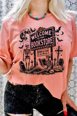 US3001P-E3122 Bookstore Halloween Graphic Plus Tee $16
