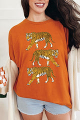 5000-E3104 Retro Tigers Graphic Heavy Cotton Tee $9