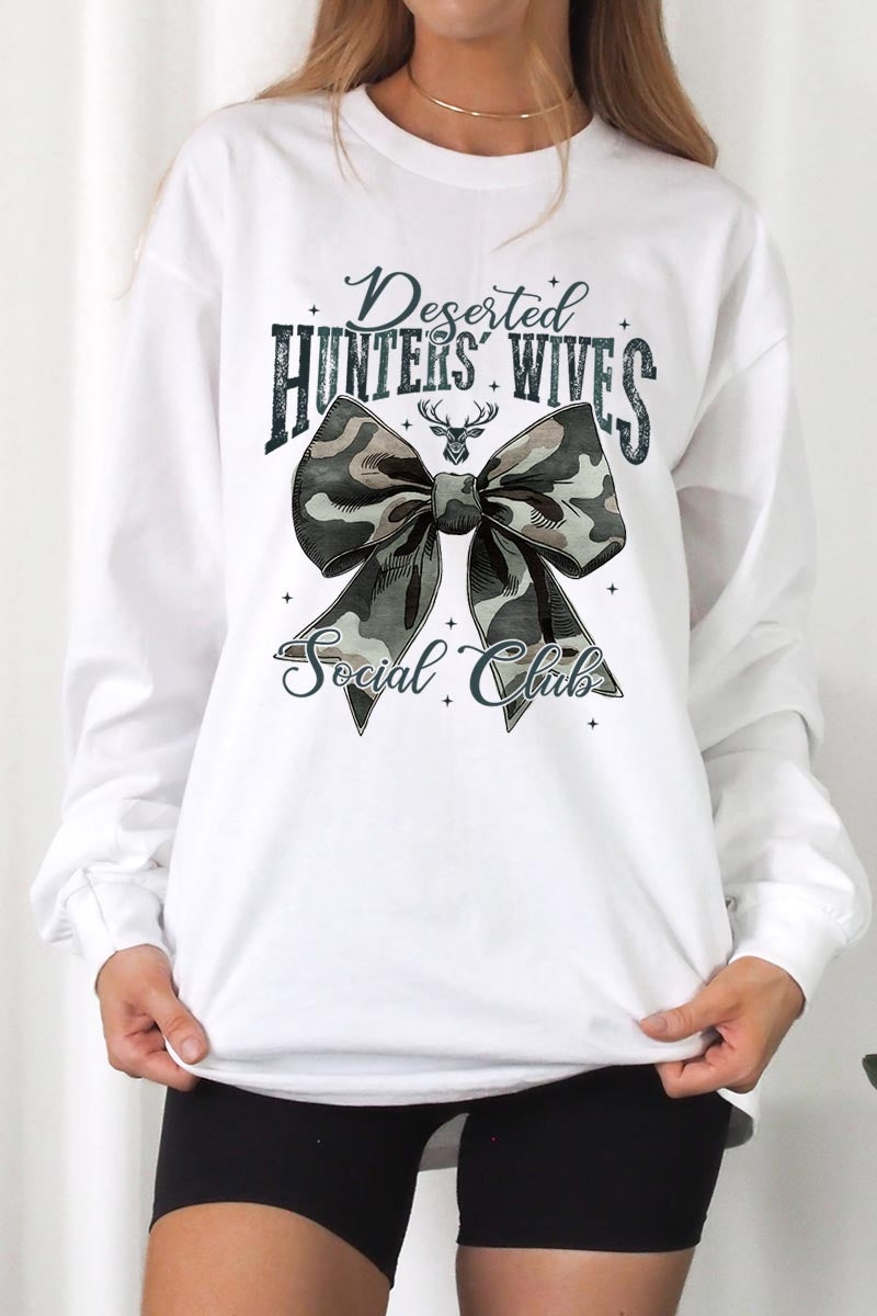 UL240P-E3193 Huntersu2019 Wives Social Club Graphic Plus Long Sleeve Tee $17