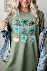 5000P-E3180 Western Christmas Graphic Plus Heavy Cotton Tee $12.75